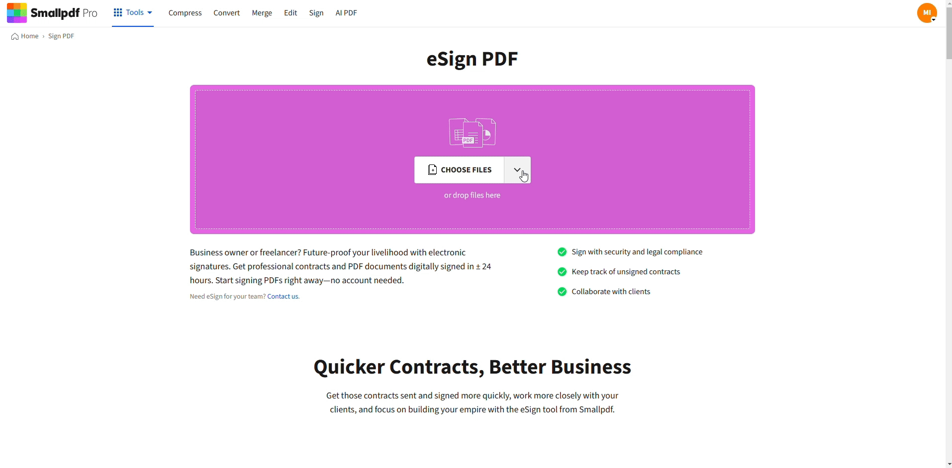 So beglaubigst du ein PDF-Dokument digital mit Smallpdf