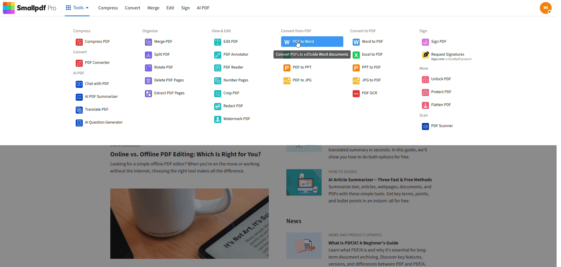 Aus anderen Formaten konvertieren