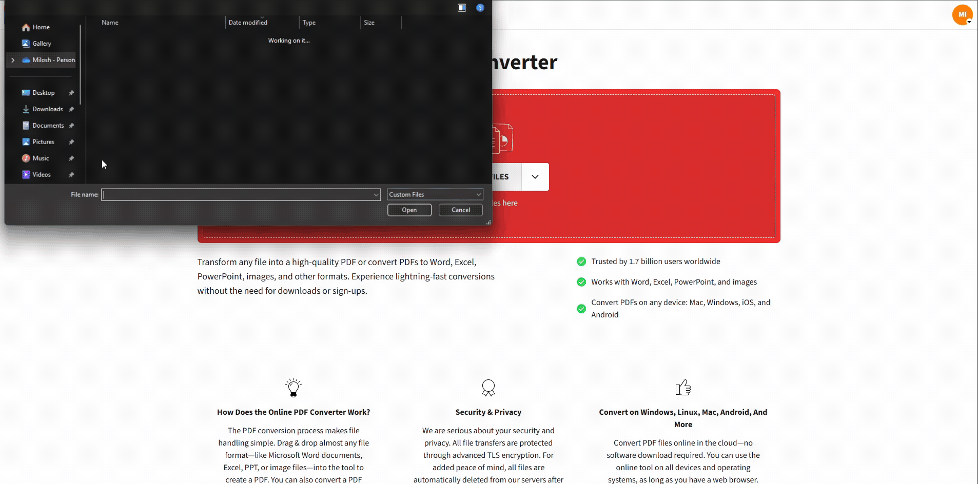 Convert files to and from PDF for free