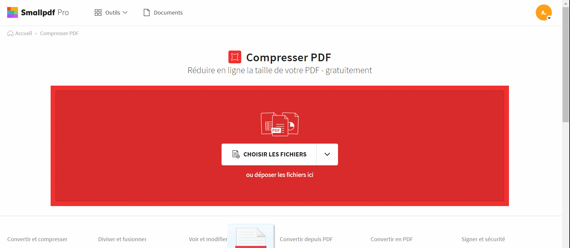 2021-10-08 - Comment réduire la taille d’un PDF à moins de 100 Ko en ligne - outil Compresser PDF