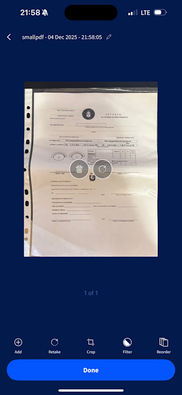 Capture the legal page