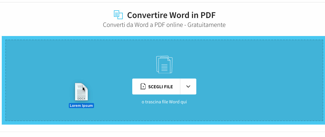 2020-11-06 - Da DOCX a PDF - Convertire file Word in PDF online e gratuitamente