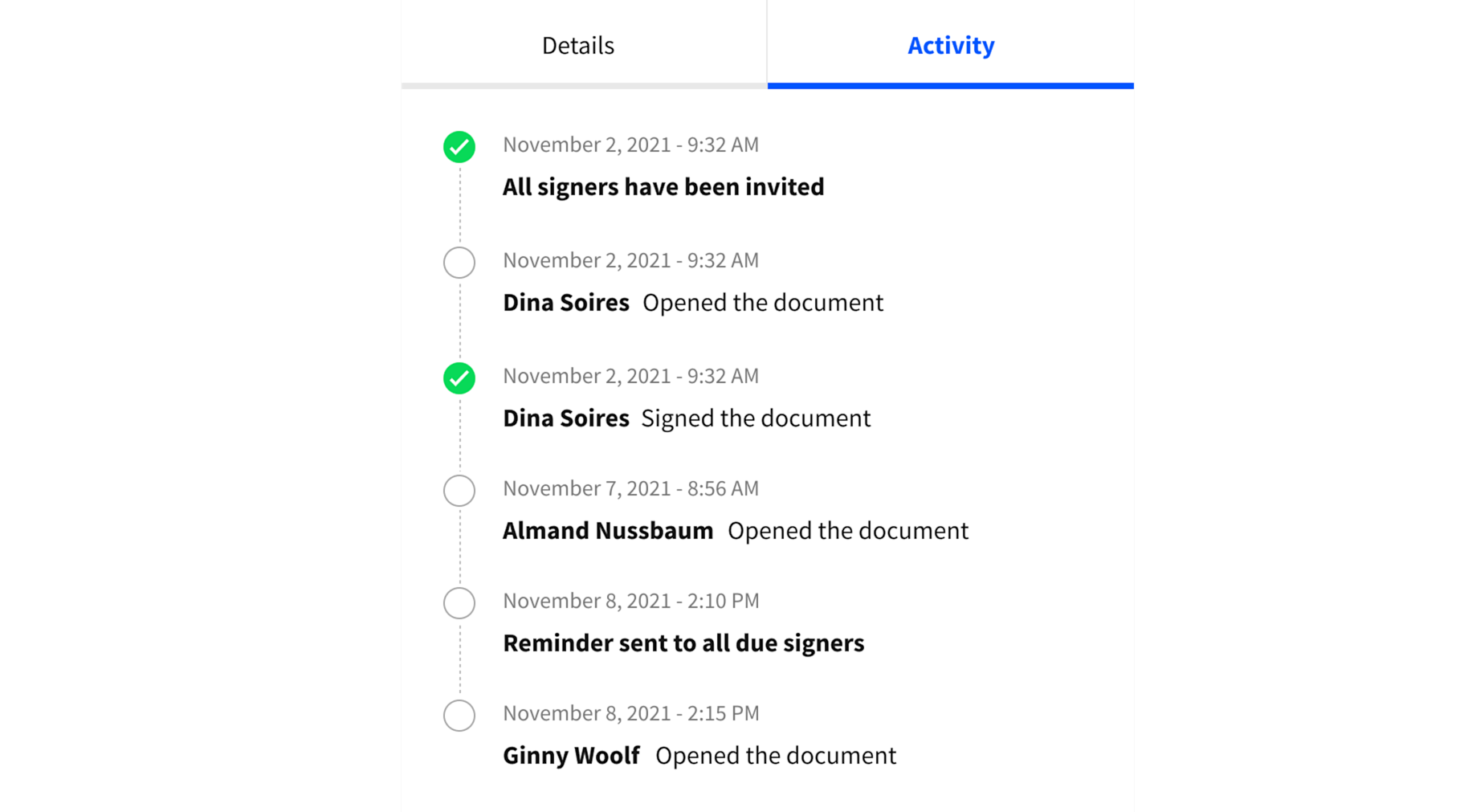 esign-activity-timeline