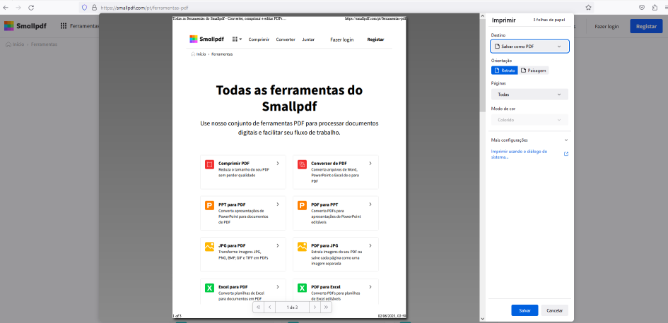 2023-05-16 - Como salvar uma página web como PDF