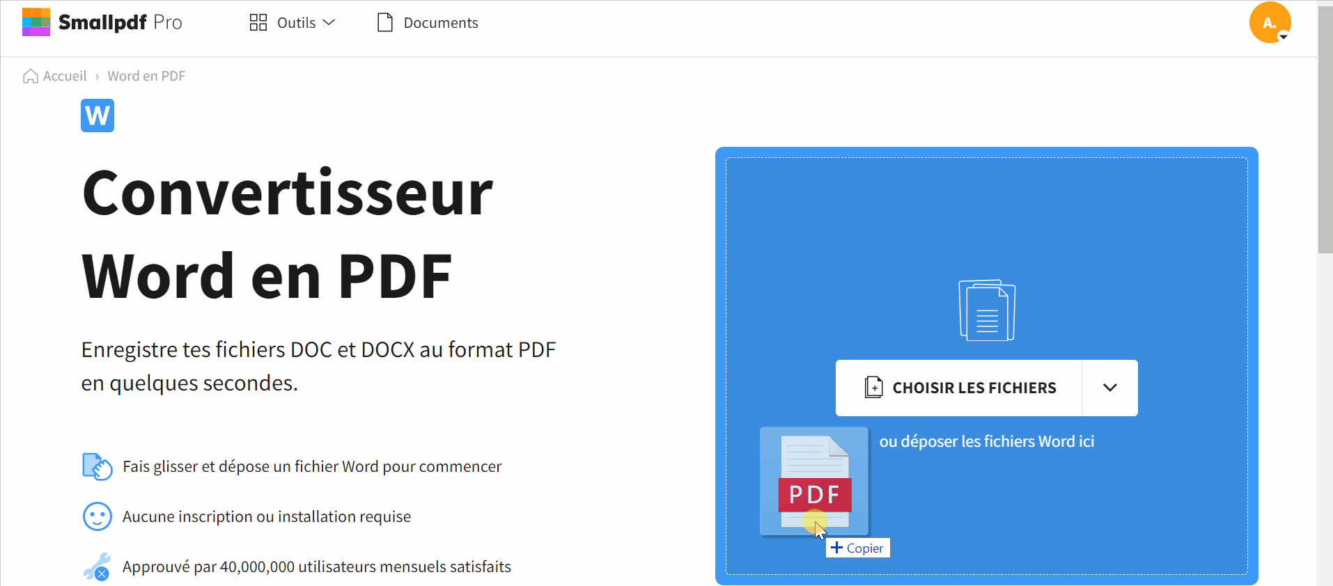 2022-03-31 - Word en PDF – Convertir des fichiers Word en PDF gratuitement en ligne - outil Word en PDF