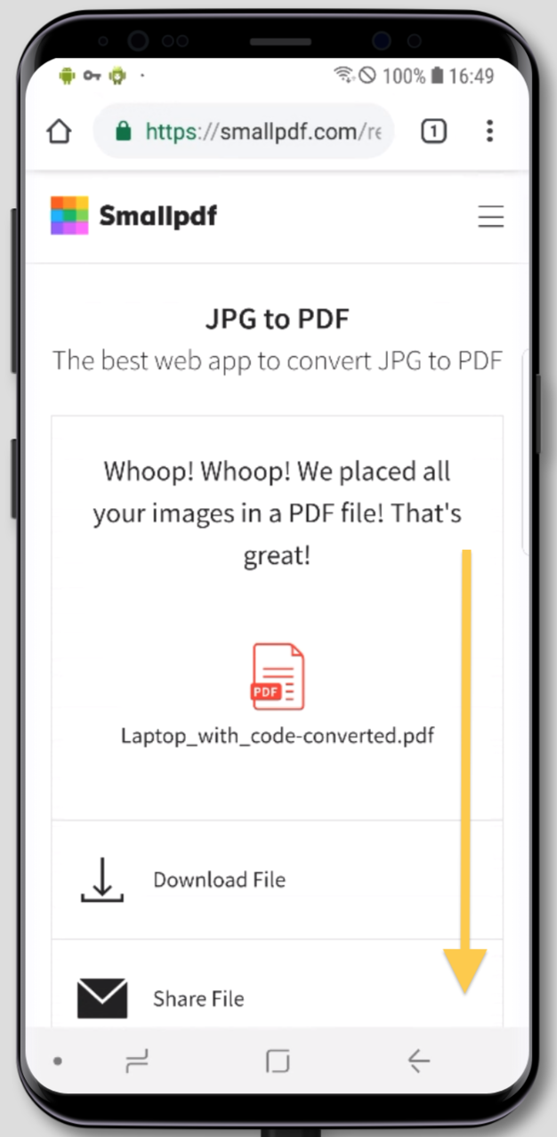 smallpdf size