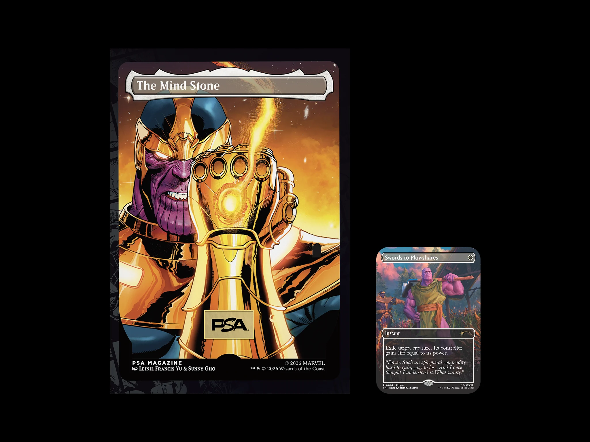 PSAマガジン プロモ マーベル MTG サノス PSA and Magic: The Gathering Partner on Exclusive Thanos Promo Card