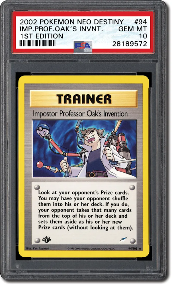 PSA Set Registry: Collecting the 2002 Pokémon Neo Destiny 1st