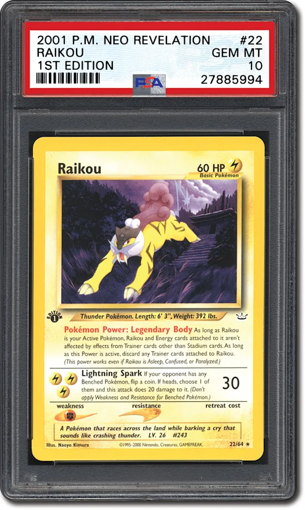 PSA Set Registry: Collecting the 2001 Pokmon Neo Revelation 1st Edition Set
