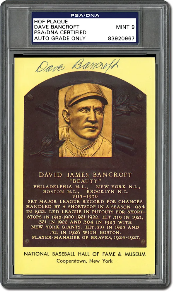 PSA/DNA Set Registry: Collecting 1964-Date Baseball Hall of Fame