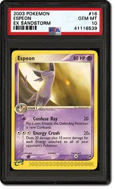 PSA Set Registry: Collecting the 2003 Pokmon EX Sandstorm Card Set -  Conquering the Hobby Elements