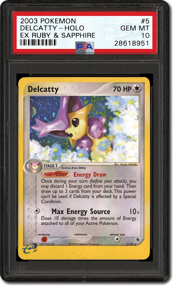 PSA Set Registry: Collecting the 2003 Pokmon EX Ruby & Sapphire Set, The  First Nintendo Card Issue