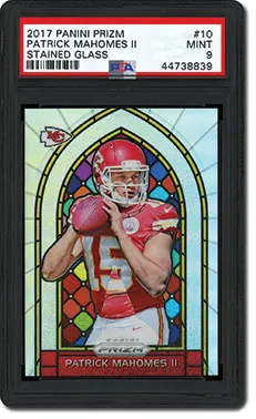 how get pokemon cards graded Patrick Mahomes II 2017 Panini Donruss Optic Red/Yellow Rookie PSA 9 –  Chief Cardz main image 1