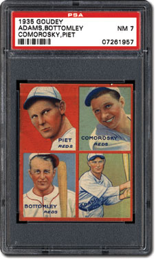 Collecting The Tough But Colorful 1935 Goudey 4-in-1 Baseball Card Set ...