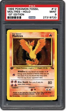 PSA Set Registry: Collecting the 1999 Pokémon Fossil 1st Edition