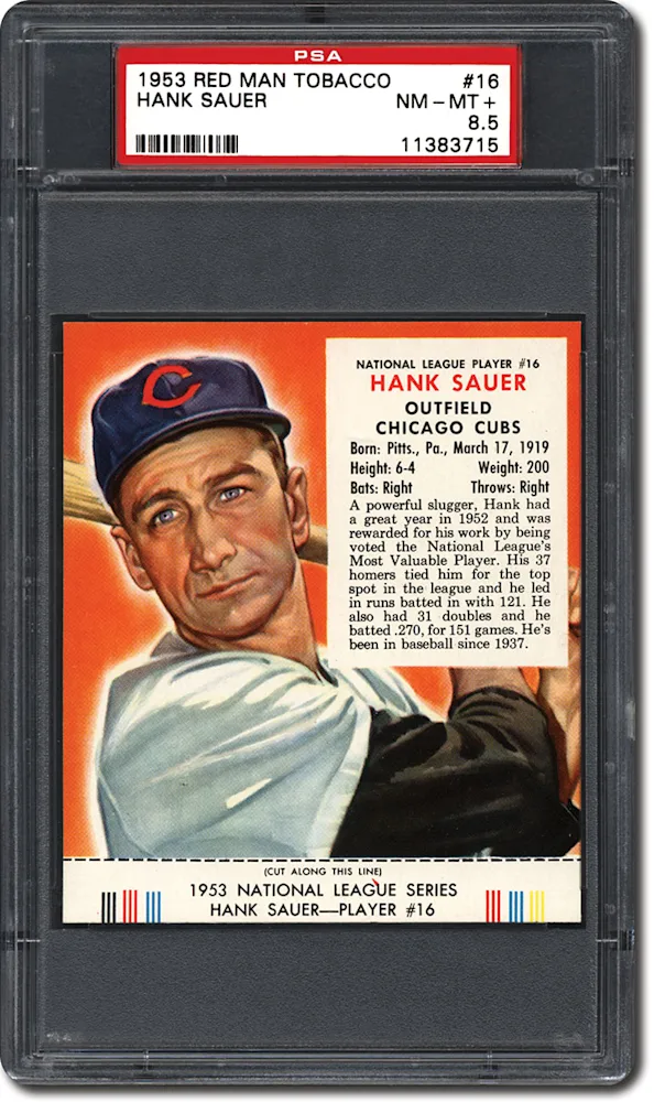 PSA Set Registry: Collecting the 1953 Red Man Tobacco Baseball Card Set