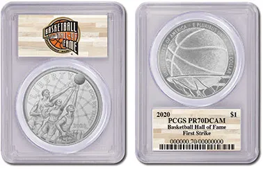Basketball HOF commemorative coin