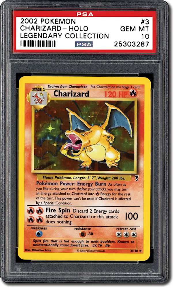 PSA Set Registry: Collecting the 2002 Pokémon Legendary Collection Set