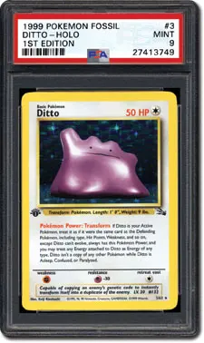 PSA Set Registry: Collecting the 1999 Pokémon Fossil 1st Edition