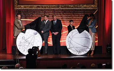 Basketball HOF commemorative coin