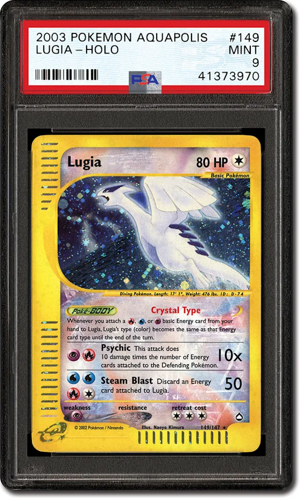 PSA Set Registry: Collecting the 2003 Pokmon Aquapolis Set - Its Appeal Is  "Crystal" Clear