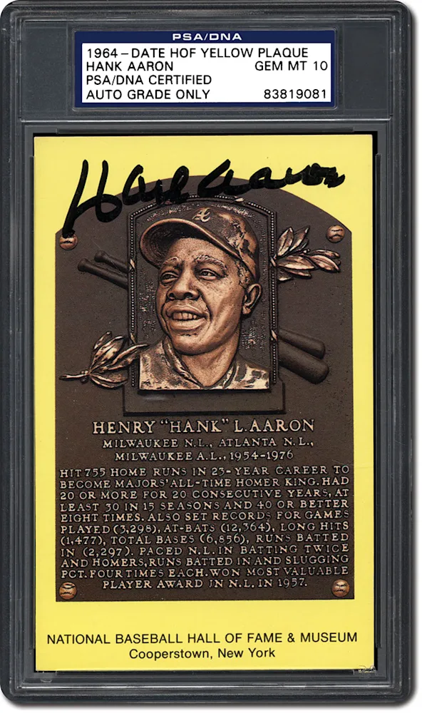 PSA/DNA Set Registry: Collecting 1964-Date Baseball Hall of Fame