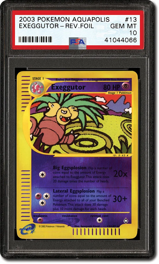 PSA Set Registry: Collecting the 2003 Pokémon Aquapolis Set - Its