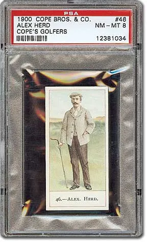 copes golfers cigarette cards A COMPLETE SET OF FIFTY COPE'S reproduction tobacco cards titled \"Golfers