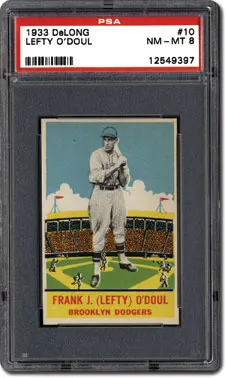 PSA Set Registry: Collecting the 1933 DeLong Baseball Card Set, A