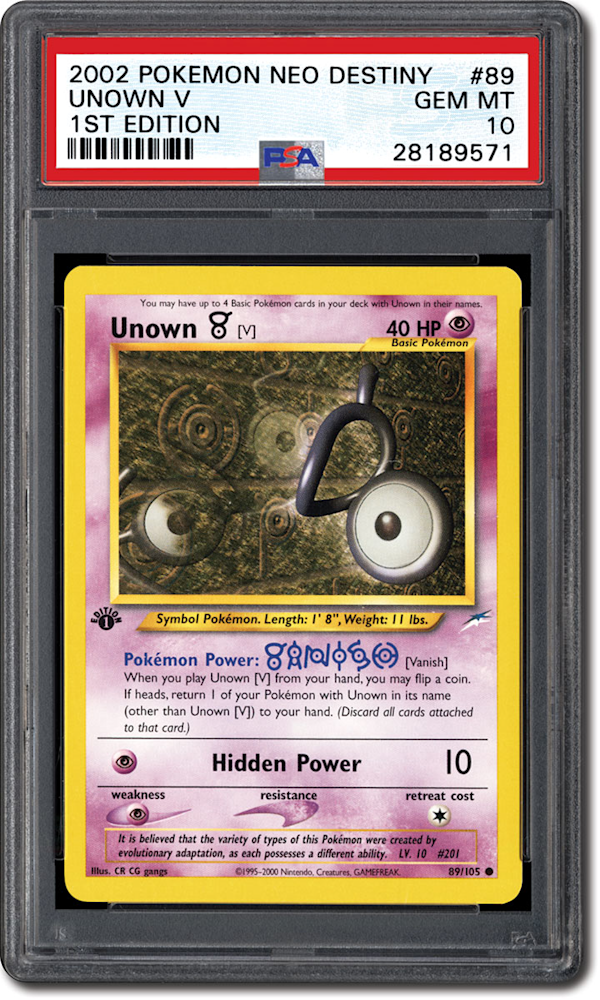 Unknown V