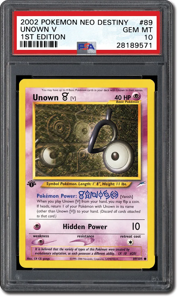 PSA Set Registry: Collecting the 2002 Pokmon Neo Destiny 1st Edition Set