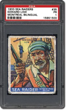 PSA Set Registry: Collecting the 1933 World Wide Gum Sea Raiders
