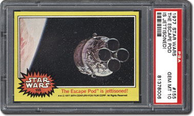 1977 Star Wars deals Topps Yamakatsu Japan Escape Pod PSA 8 Centered Beautiful Card