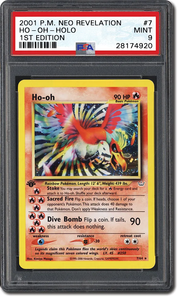 PSA Set Registry: Collecting the 2001 Pokmon Neo Revelation 1st Edition Set