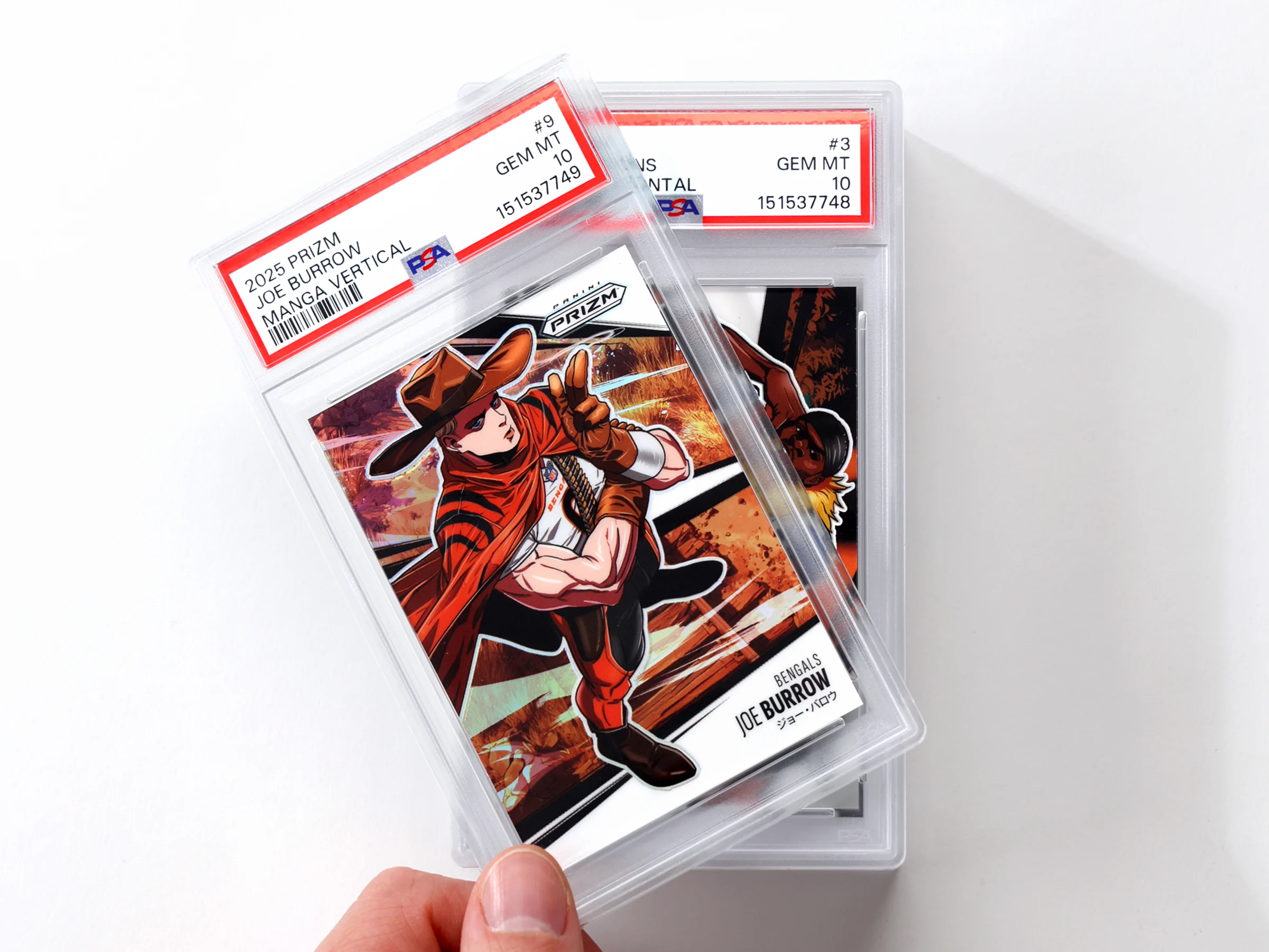 PSA 10 2025 Prizm Joe Burrow Manga Vertical