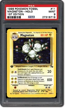 PSA Set Registry: Collecting the 1999 Pokémon Fossil 1st Edition
