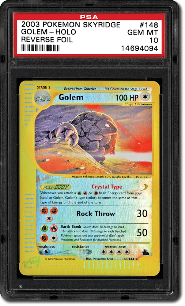 PSA Set Registry: Collecting the 2003 Pokmon Skyridge Set, A High-Flying  Pokmon Issue