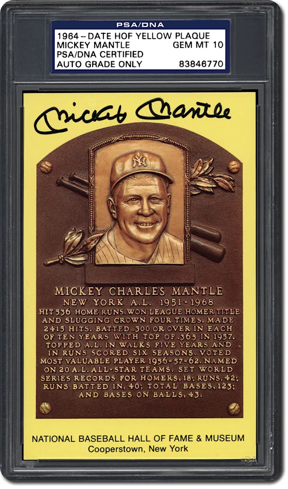 PSA/DNA Set Registry: Collecting 1964-Date Baseball Hall of Fame
