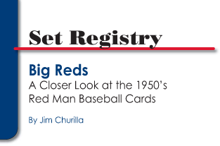 Set Registry: Big Reds, A Closer Look at the 1950's Red Man Baseball Cards by Jim Churilla