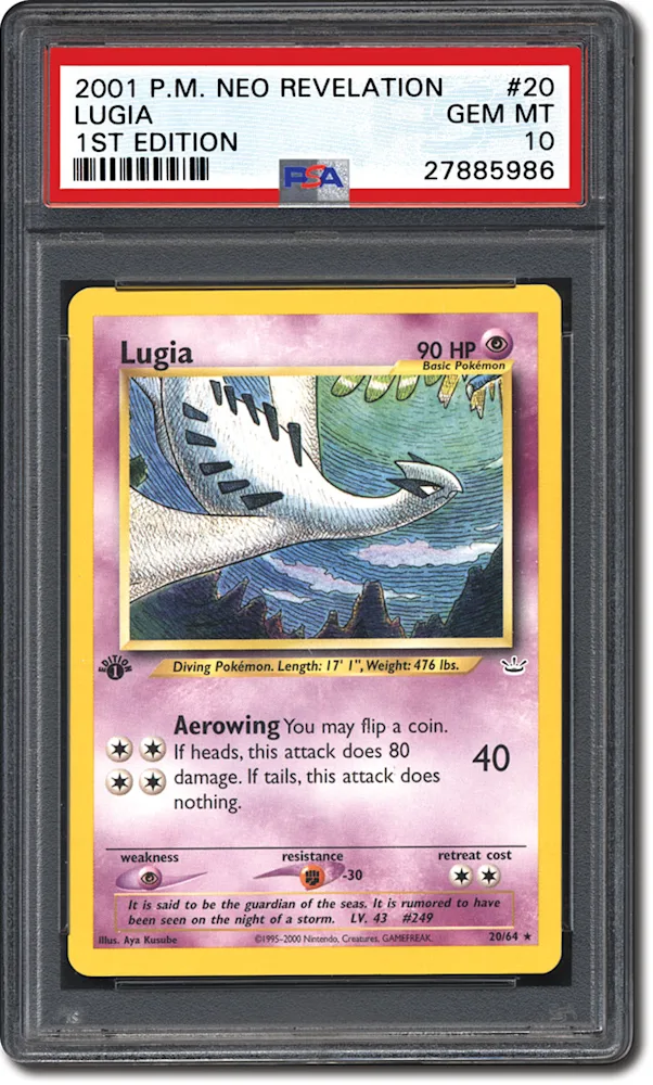 PSA Set Registry: Collecting the 2001 Pokmon Neo Revelation 1st Edition Set