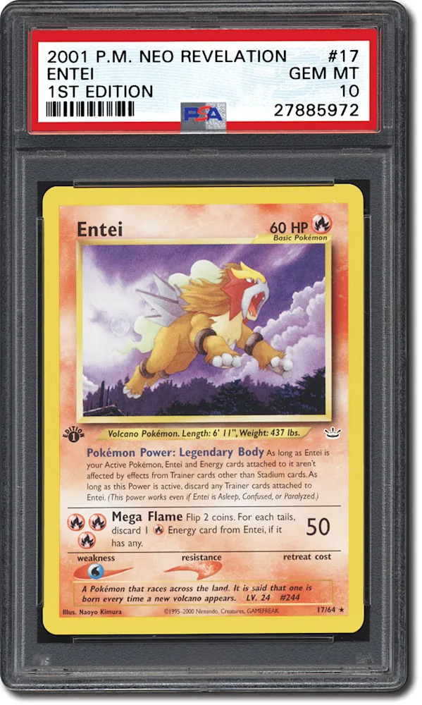 PSA Set Registry: Collecting the 2001 Pokmon Neo Revelation 1st Edition Set