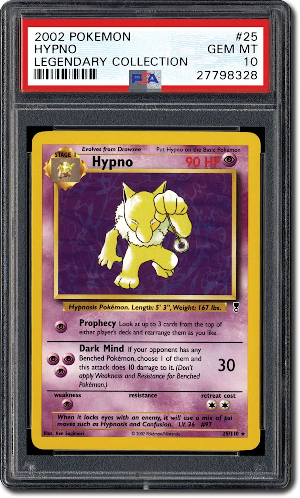 PSA Set Registry: Collecting the 2002 Pokémon Legendary Collection Set