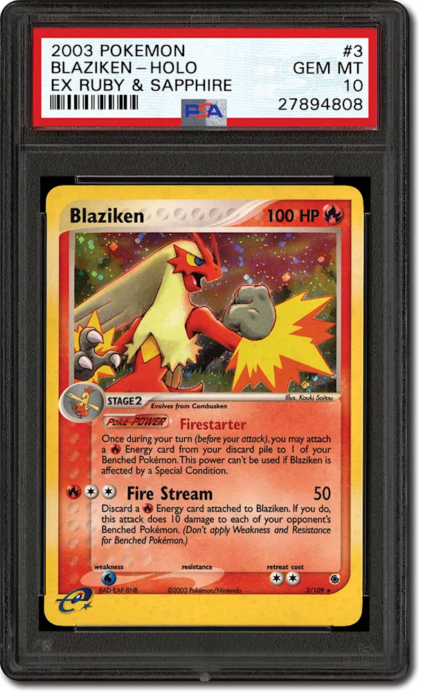 PSA Set Registry: Collecting the 2003 Pokmon EX Ruby & Sapphire Set, The  First Nintendo Card Issue