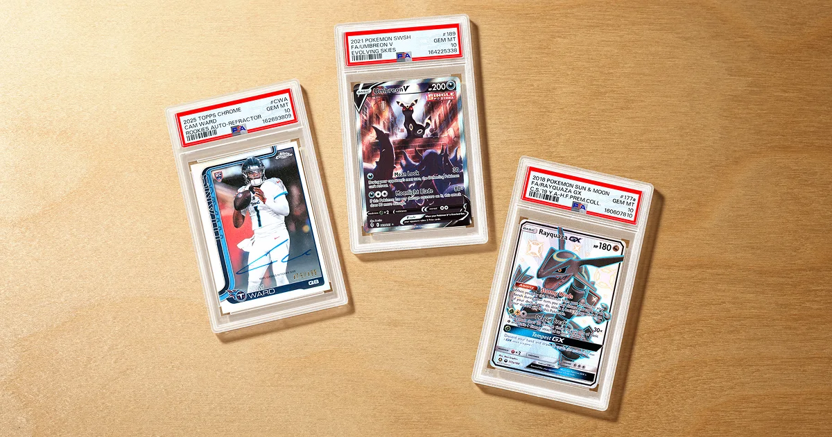 PSA Graded Cards: Cam Ward, Umbreon V, Rayquaza GX