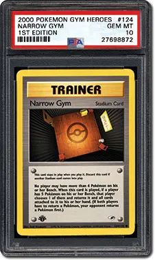 PSA Set Registry: Collecting the 2000 Pokmon Gym Heroes 1st Edition Card  Set