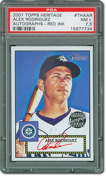 PSA Set Registry: 2001 Topps Heritage Real One Autographs – A