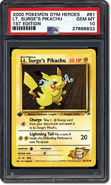 PSA Set Registry: Collecting the 2000 Pokmon Gym Heroes 1st Edition Card  Set