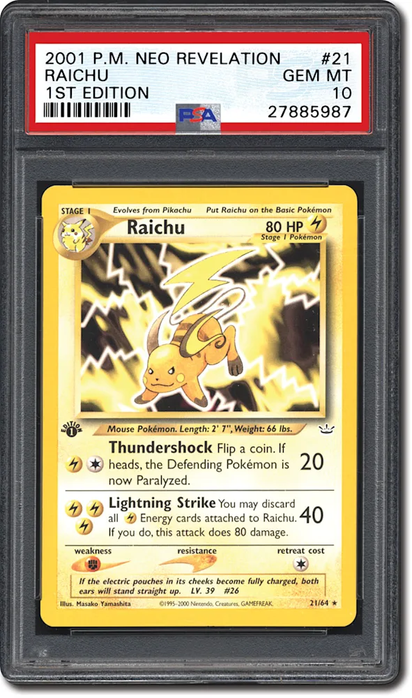 PSA Set Registry: Collecting the 2001 Pokmon Neo Revelation 1st Edition Set