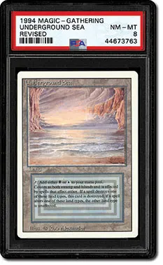 マジック：ザ・ギャザリング 1994 Magic: The Gathering Tundra NM PSA 10 1994 MTG Revised German Edition White Border Dual Land #289