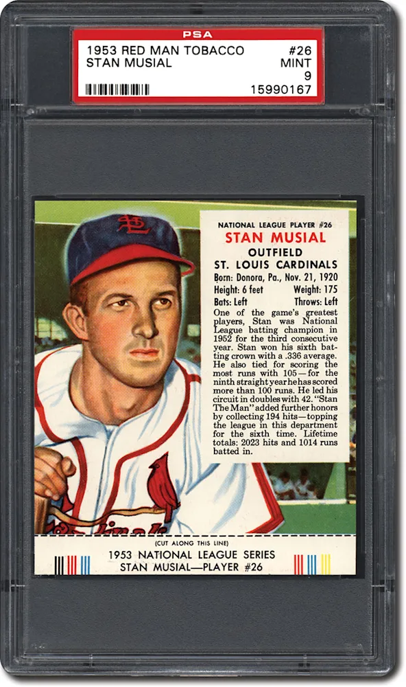 red man chewing tobacco baseball cards PSA Set Registry: Collecting the 1953 Card Set holders for 1952 redman tobacco